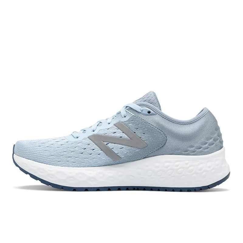 New Balance 1080v9 Running Shoes - Air White with Vintage Indigo Accents
