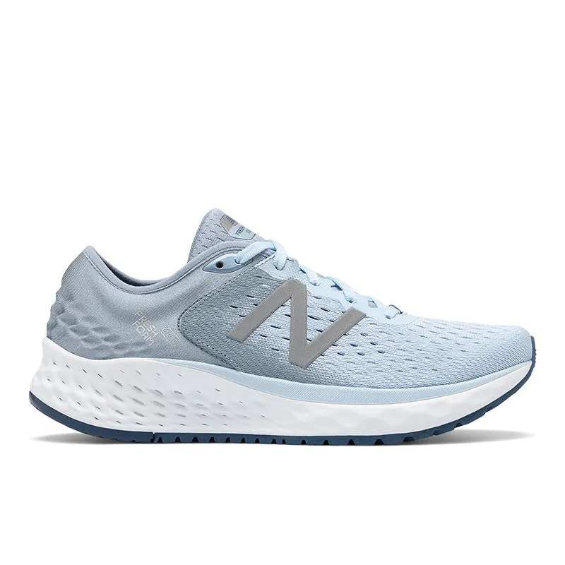 New Balance 1080v9 Running Shoes - Air White with Vintage Indigo Accents