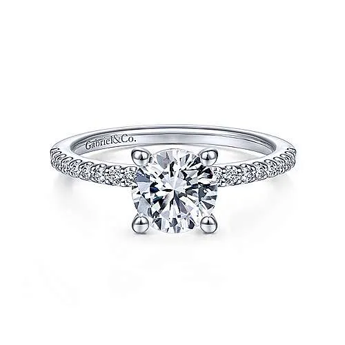 14K W Gold 0.15cttw Diamond Mounting
