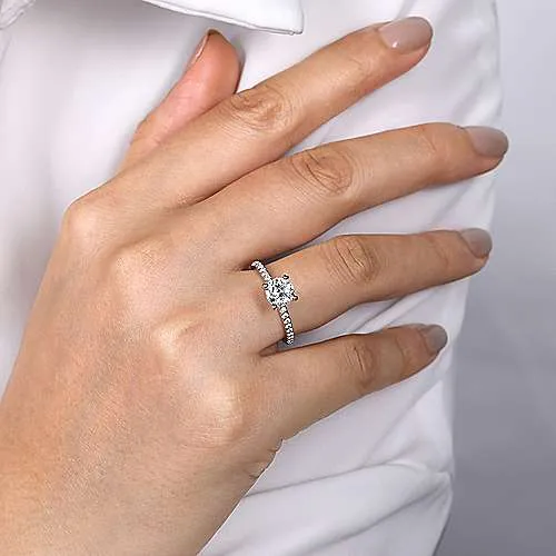 14K W Gold 0.15cttw Diamond Mounting