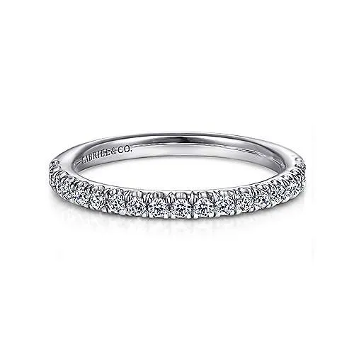 14K W Gold 0.30cttw Diamond Band Avignon