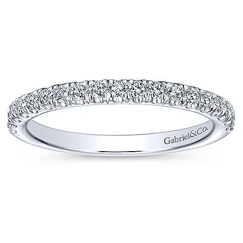 14K W Gold 0.30cttw Diamond Band Avignon
