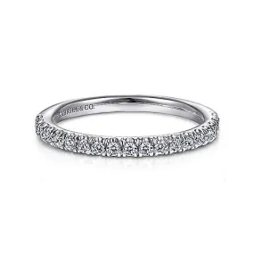 14K W Gold 0.30cttw Diamond Band Avignon