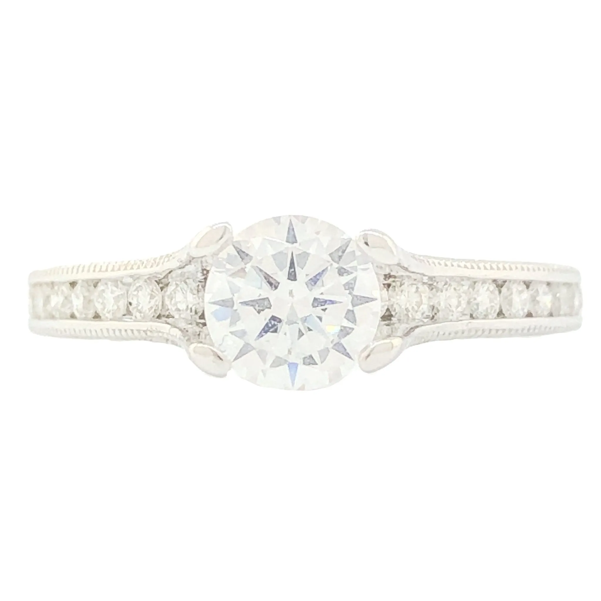14K W Gold 0.43cttw Diamond Mounting