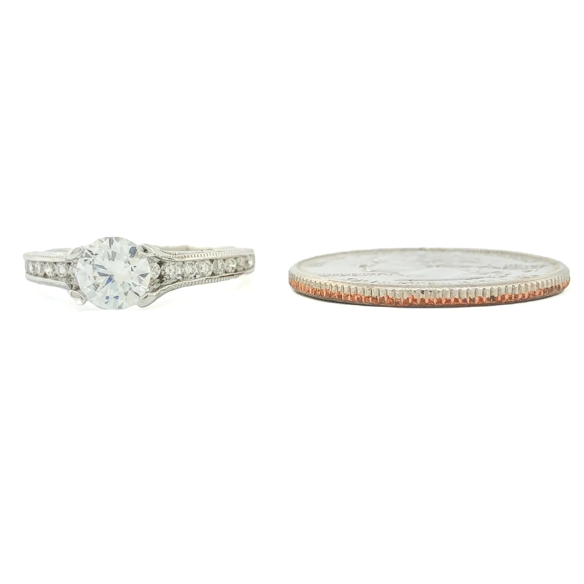 14K W Gold 0.43cttw Diamond Mounting