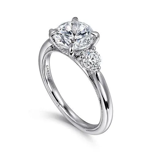 14K W Gold 0.50ctw Diamond Mounting