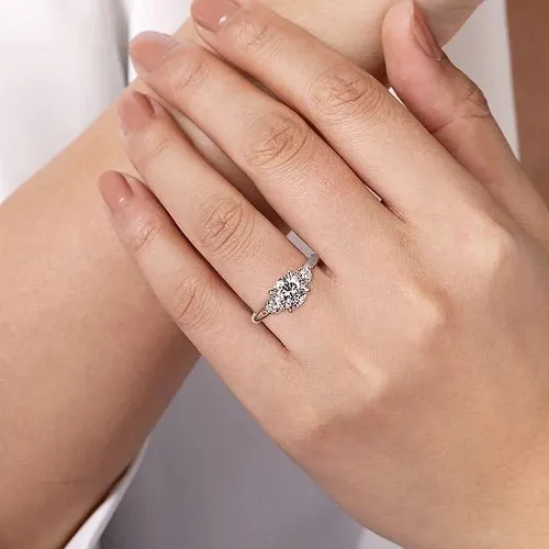14K W Gold 0.50ctw Diamond Mounting