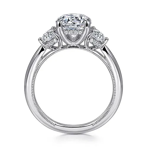 14K W Gold 0.50ctw Diamond Mounting