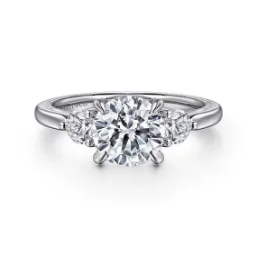 14K W Gold 0.50ctw Diamond Mounting