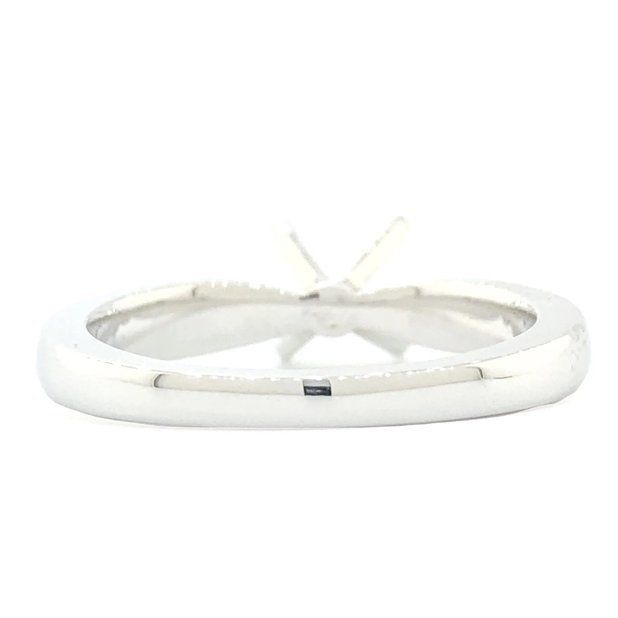 14K W Gold 4 Prong High Polish Mounting