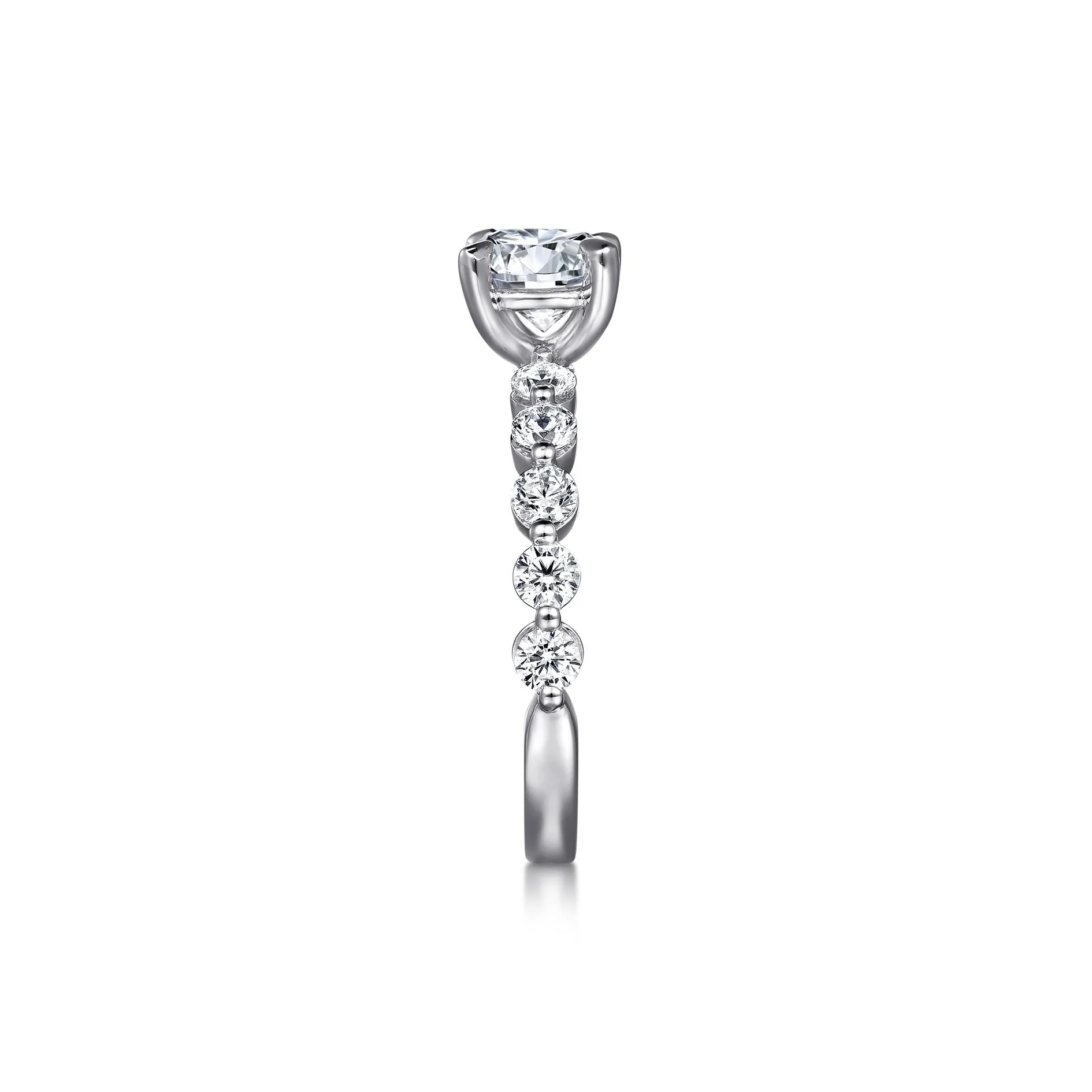 14K W Gold .75cttw Diamond Engagement Ring Mounting