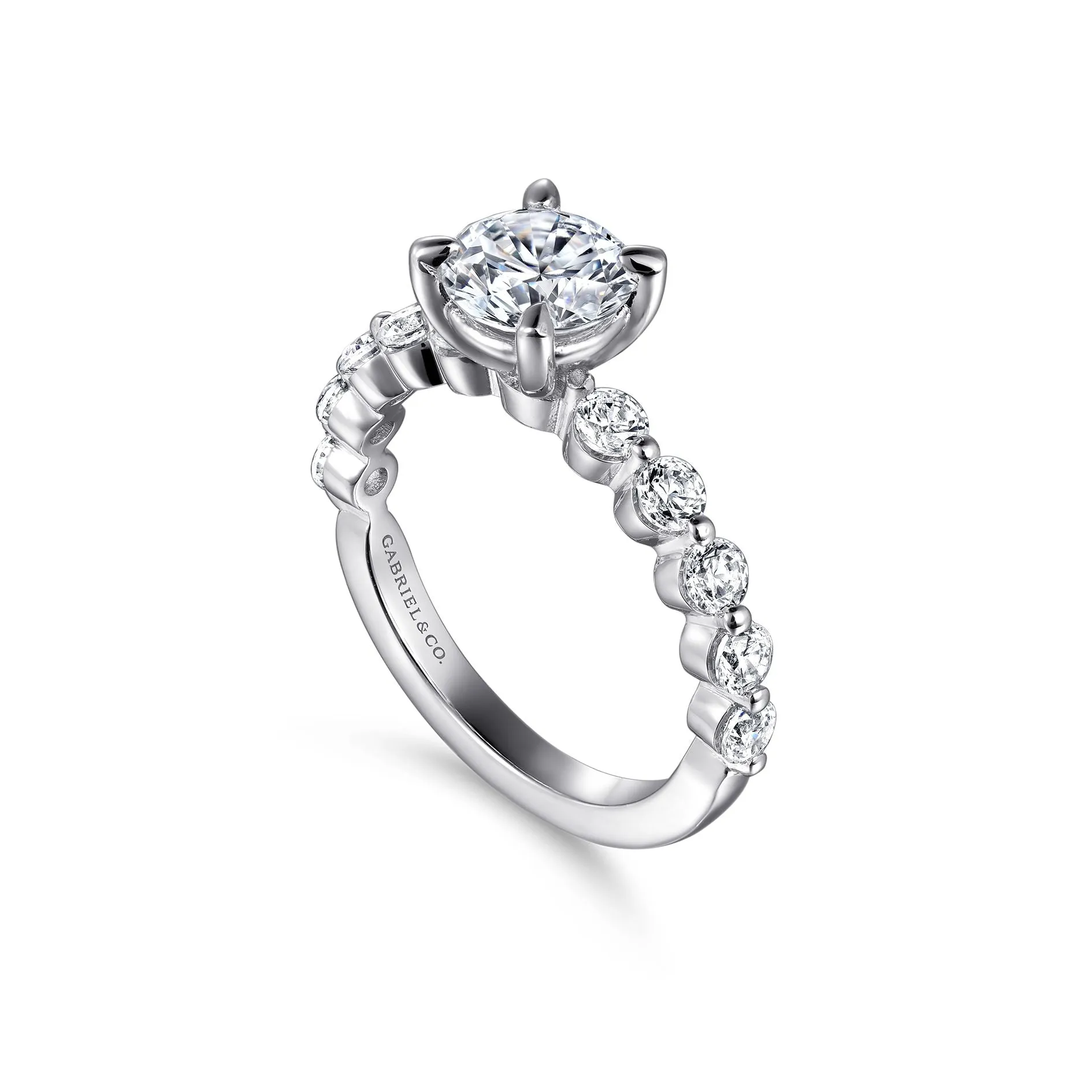 14K W Gold .75cttw Diamond Engagement Ring Mounting