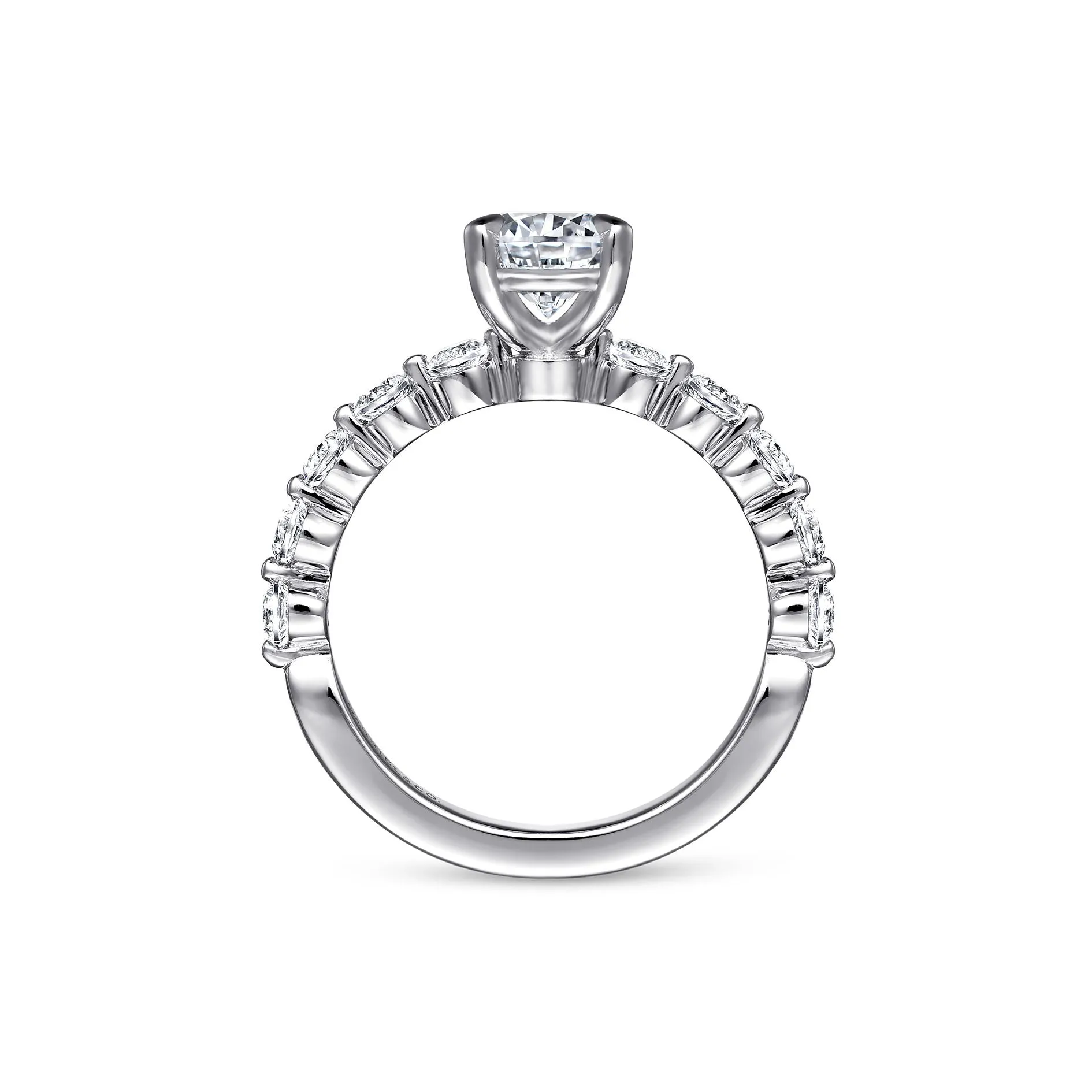 14K W Gold .75cttw Diamond Engagement Ring Mounting