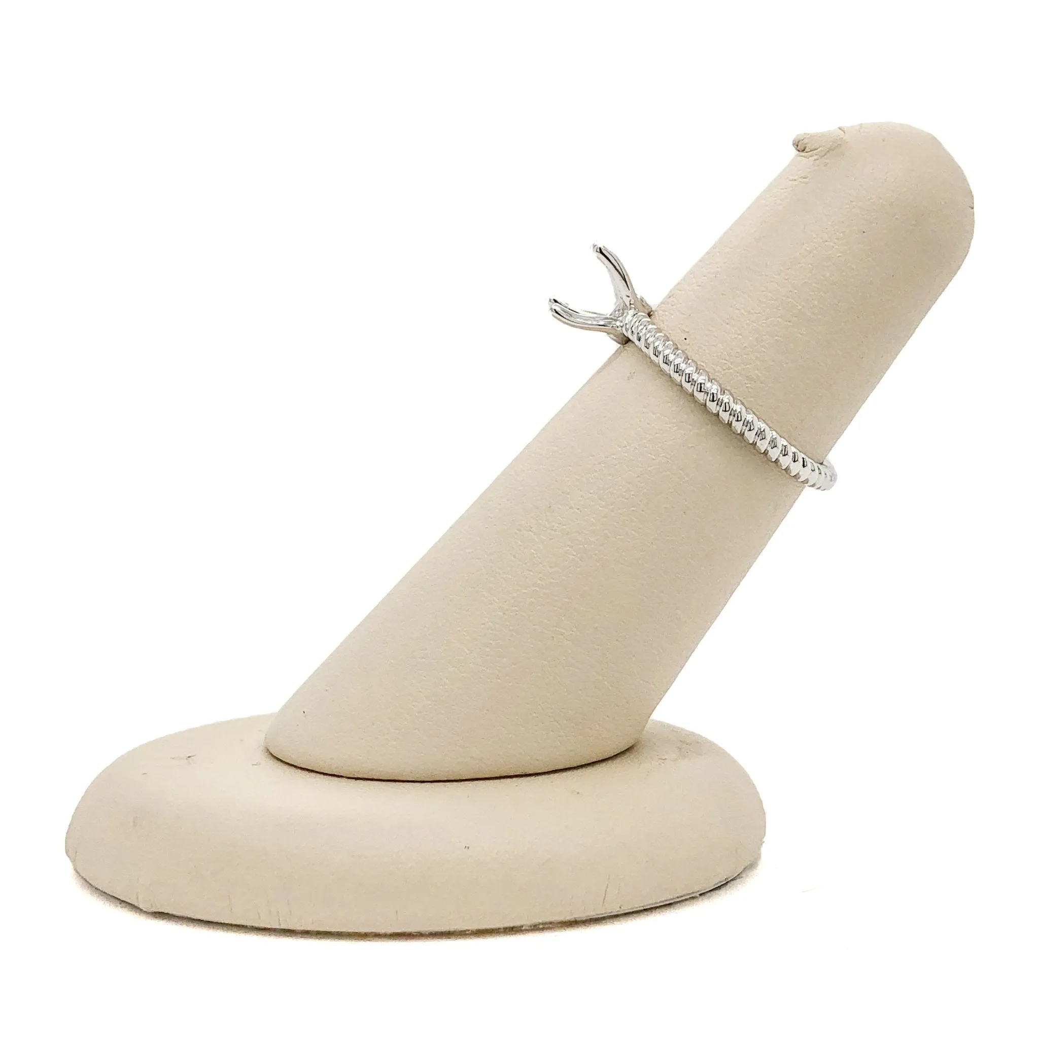 14K W Gold Diamond Engagement Ring Setting