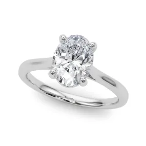 14K W Gold Oval Mounting 3.0
