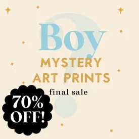 70% off Boy Art Print Mystery Bag: Any Holiday, Season, Year Round Print Art Print