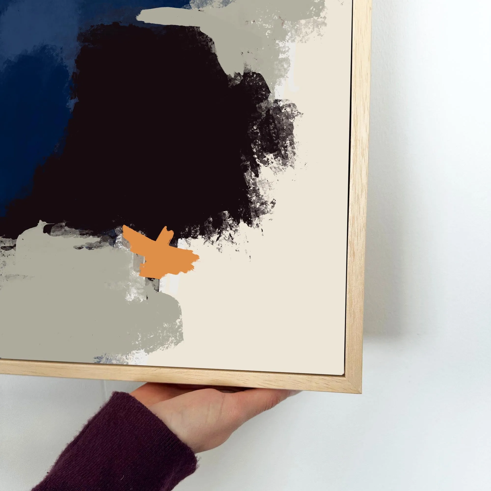 Abstract Paradigm II Framed Canvas