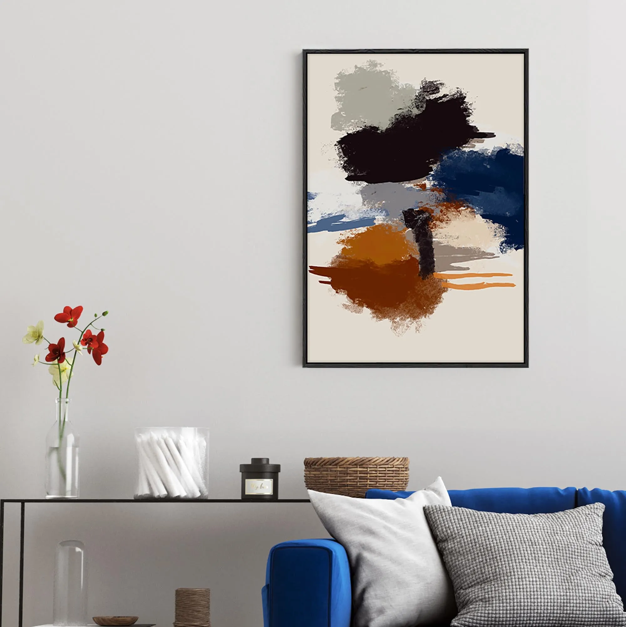 Abstract Paradigm III Framed Canvas