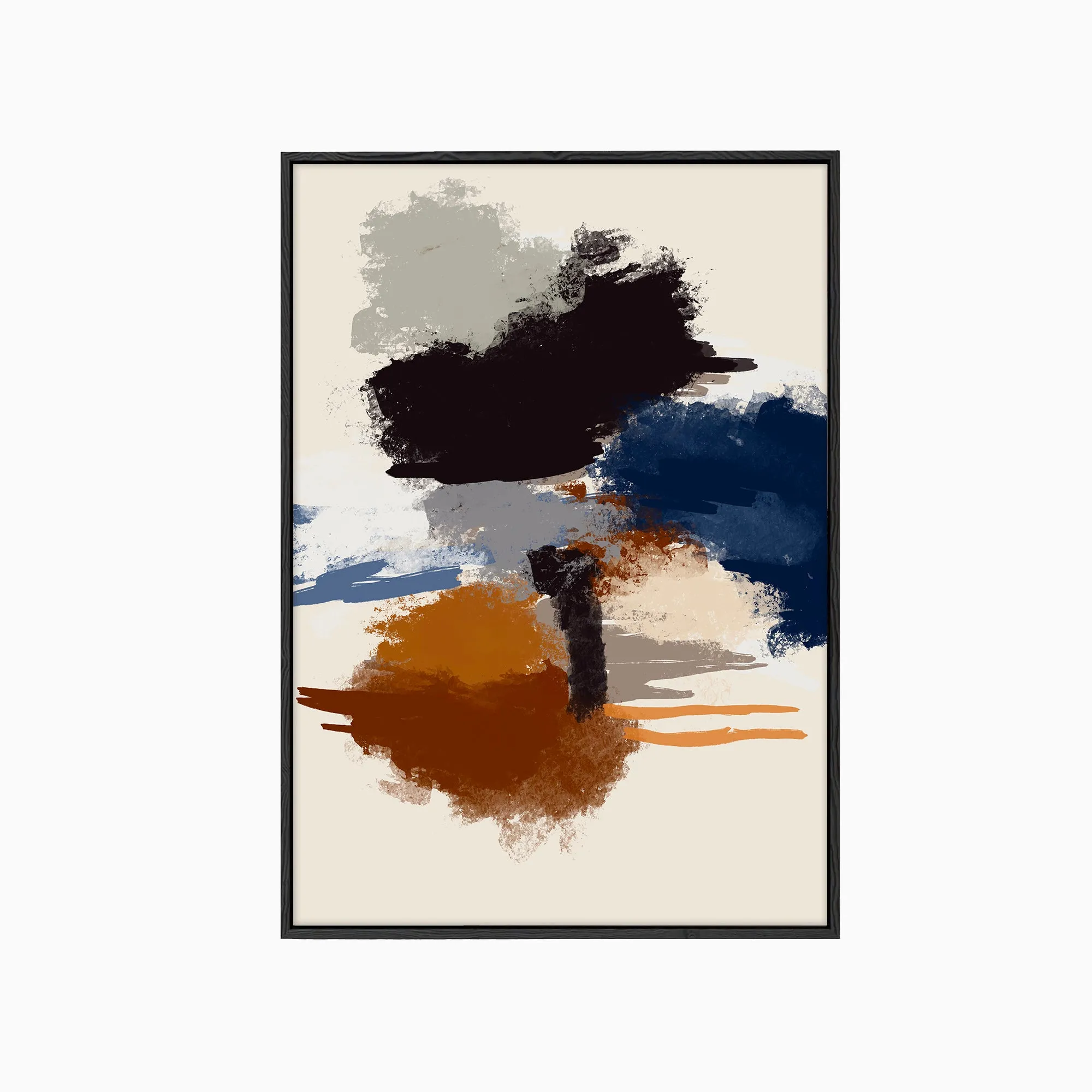 Abstract Paradigm III Framed Canvas