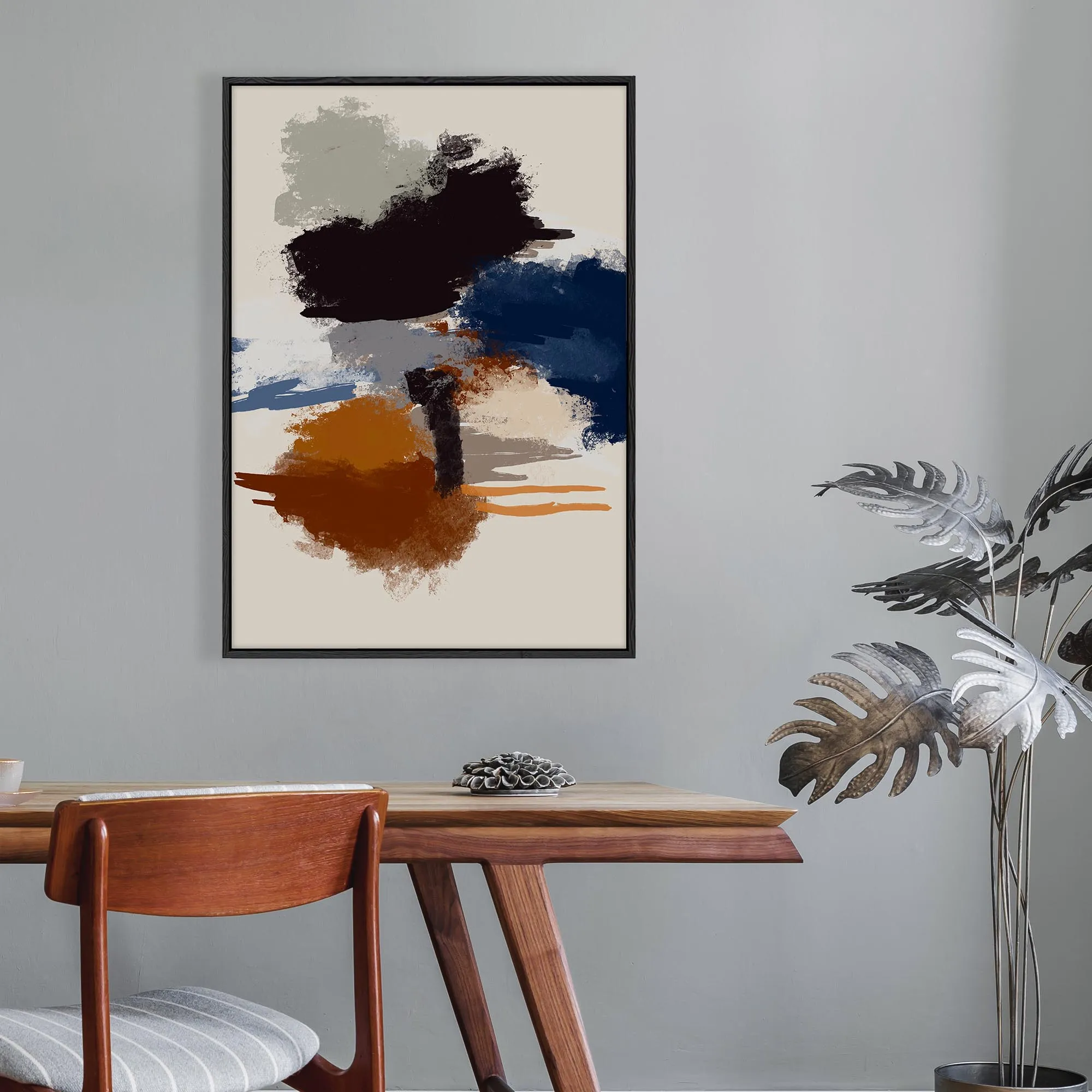 Abstract Paradigm III Framed Canvas