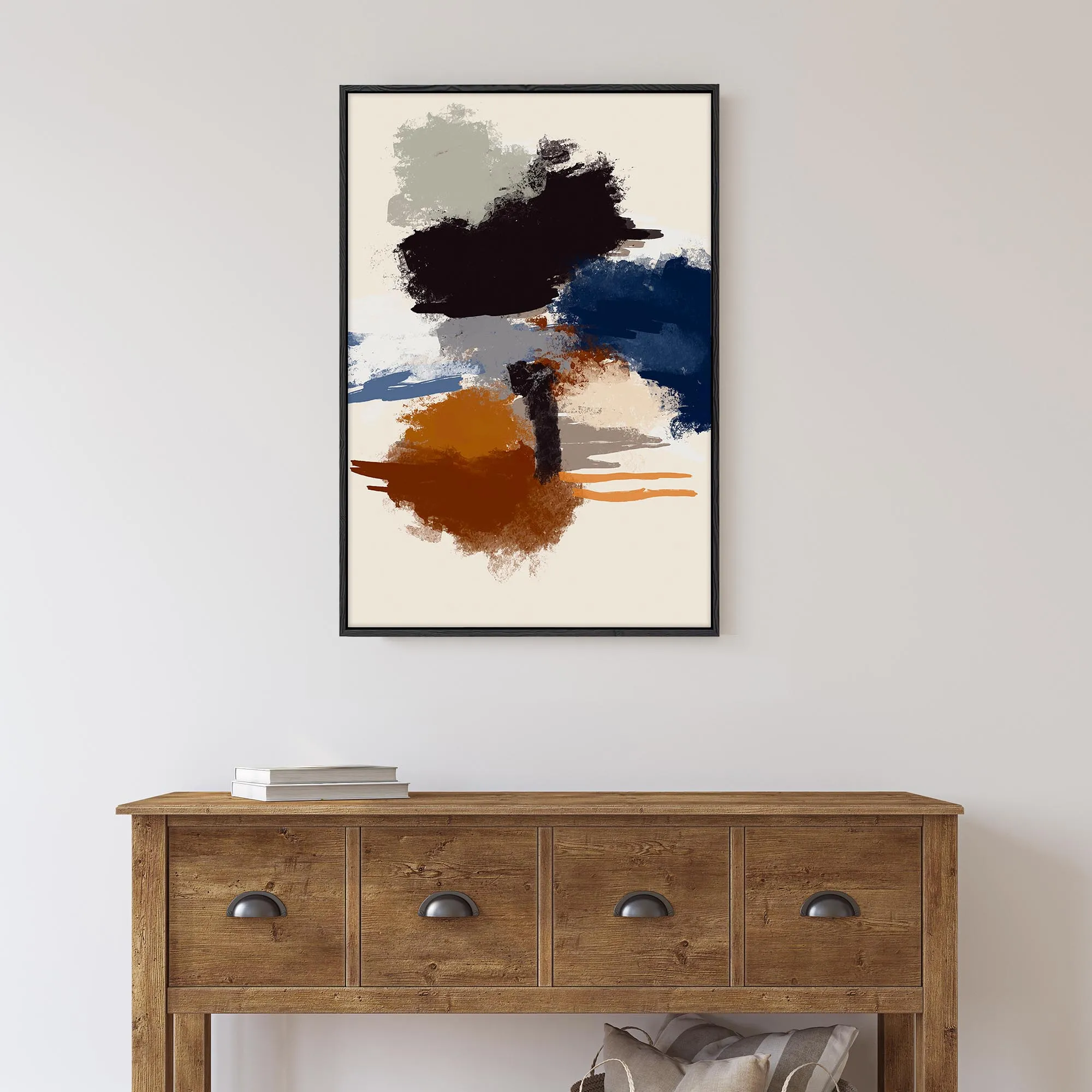 Abstract Paradigm III Framed Canvas