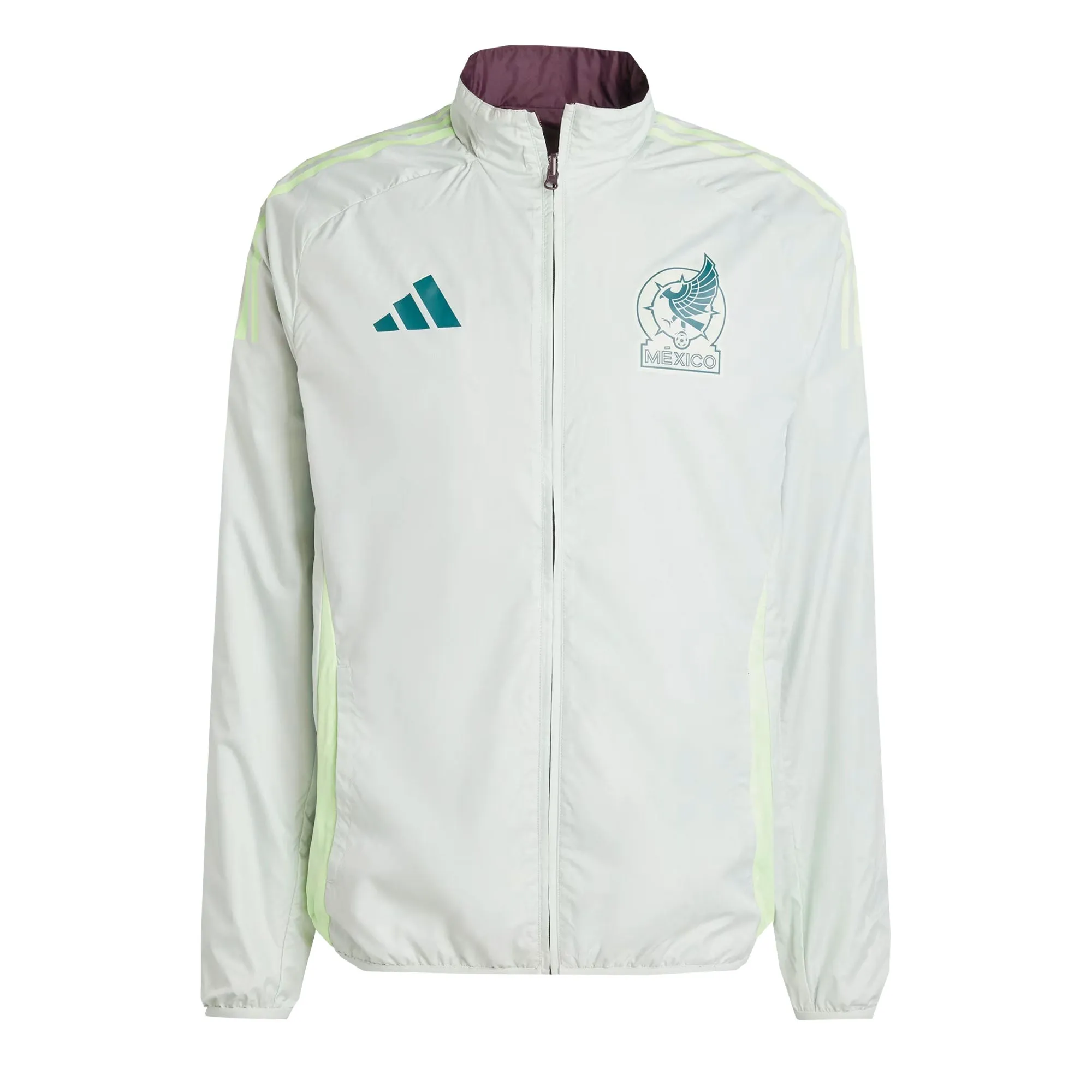adidas Men's Mexico 2024 Anthem Jacket Dark Burgundy