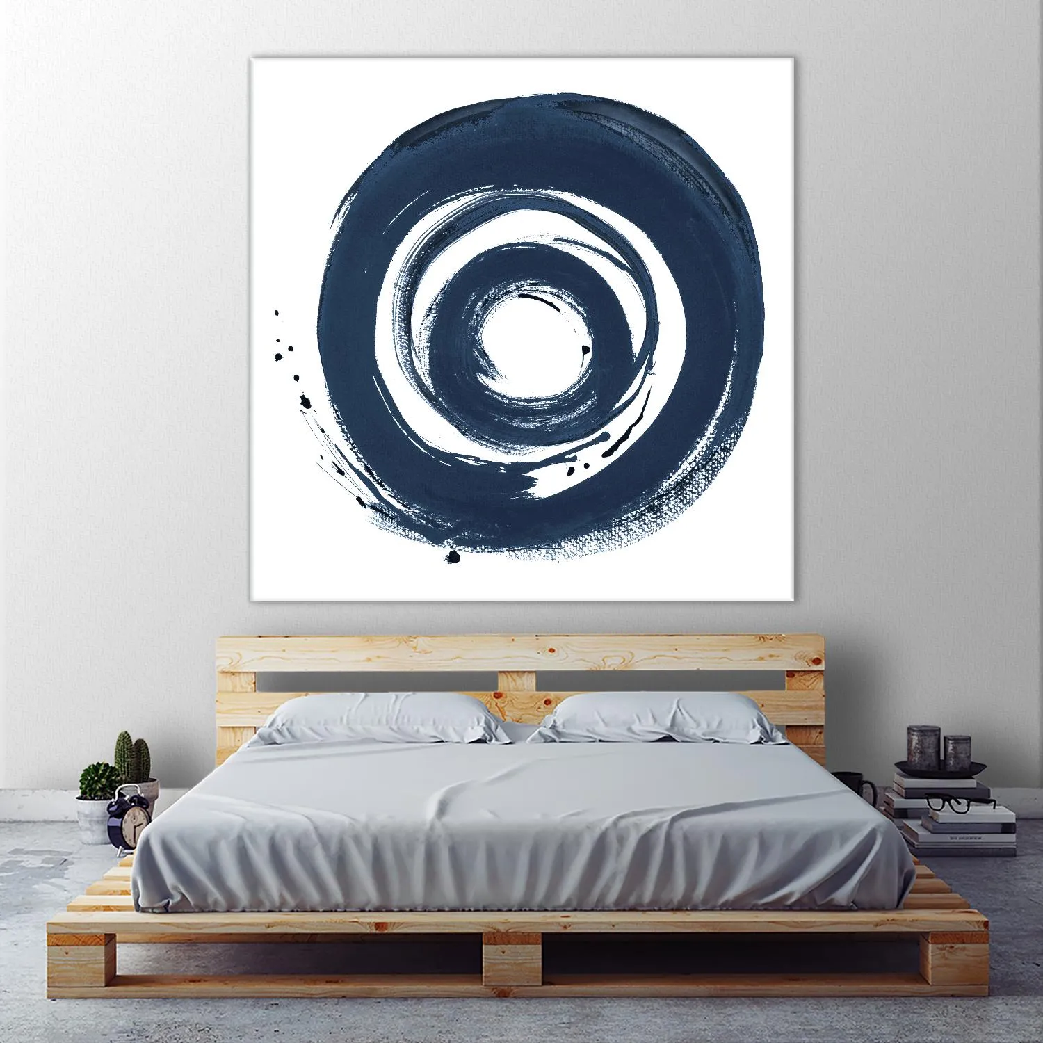 African Navy Circle Abstract