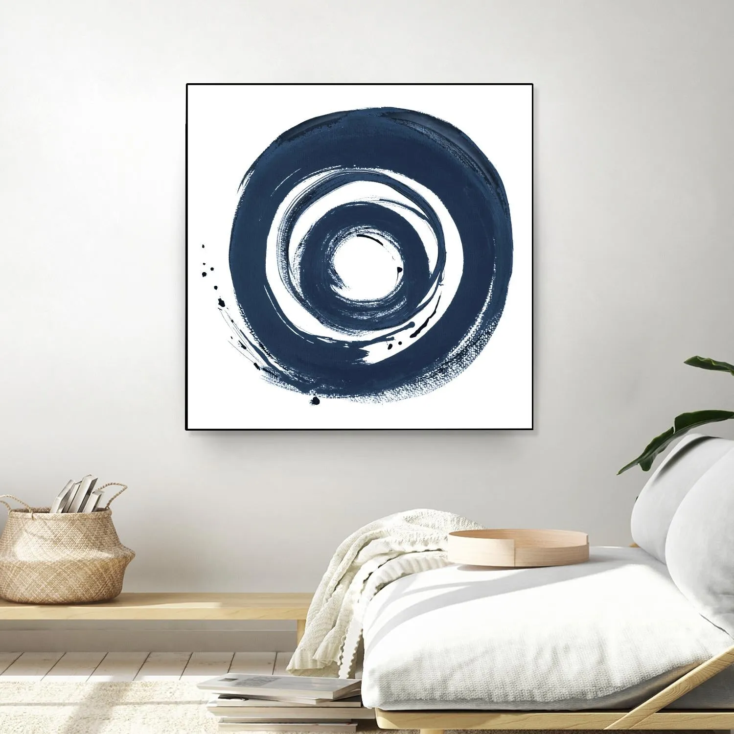 African Navy Circle Abstract