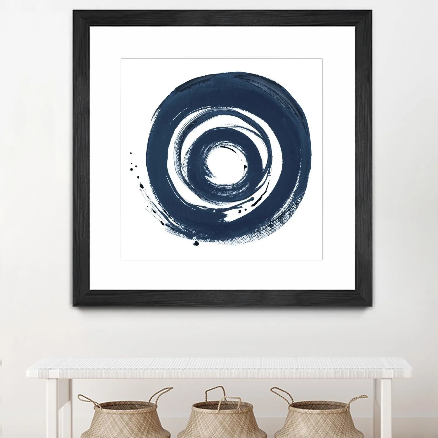 African Navy Circle Abstract