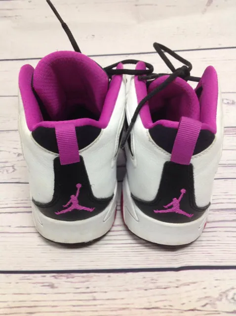 AIR JORDAN White & Purple Sneakers