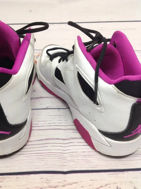 AIR JORDAN White & Purple Sneakers