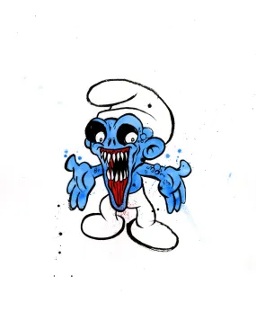 Alex Pardee - "No-Longer Smurf #10"