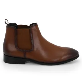 Alpha Tan Chelsea Boots