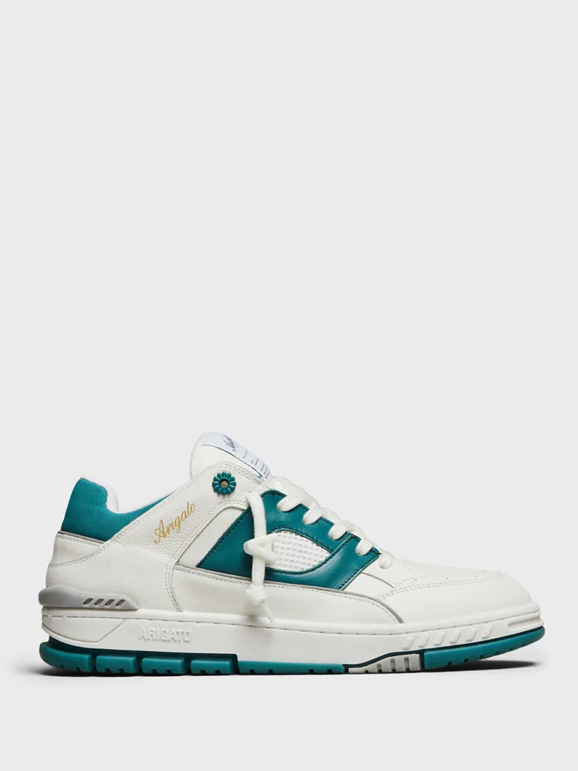Area Lo Sneakers in White and Jade