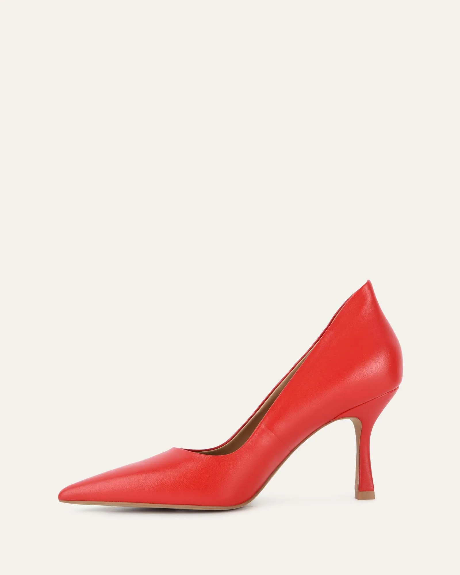 Red Leather Aspire High Heels - Womens Exquisite Fashion Footwear