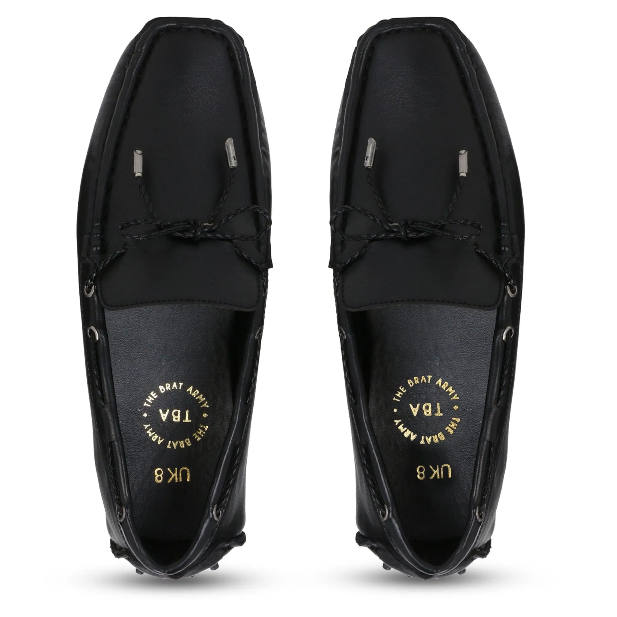 Aza Black Driving Loafers