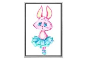 Ballerina Bunny | Kids Wall Art Print