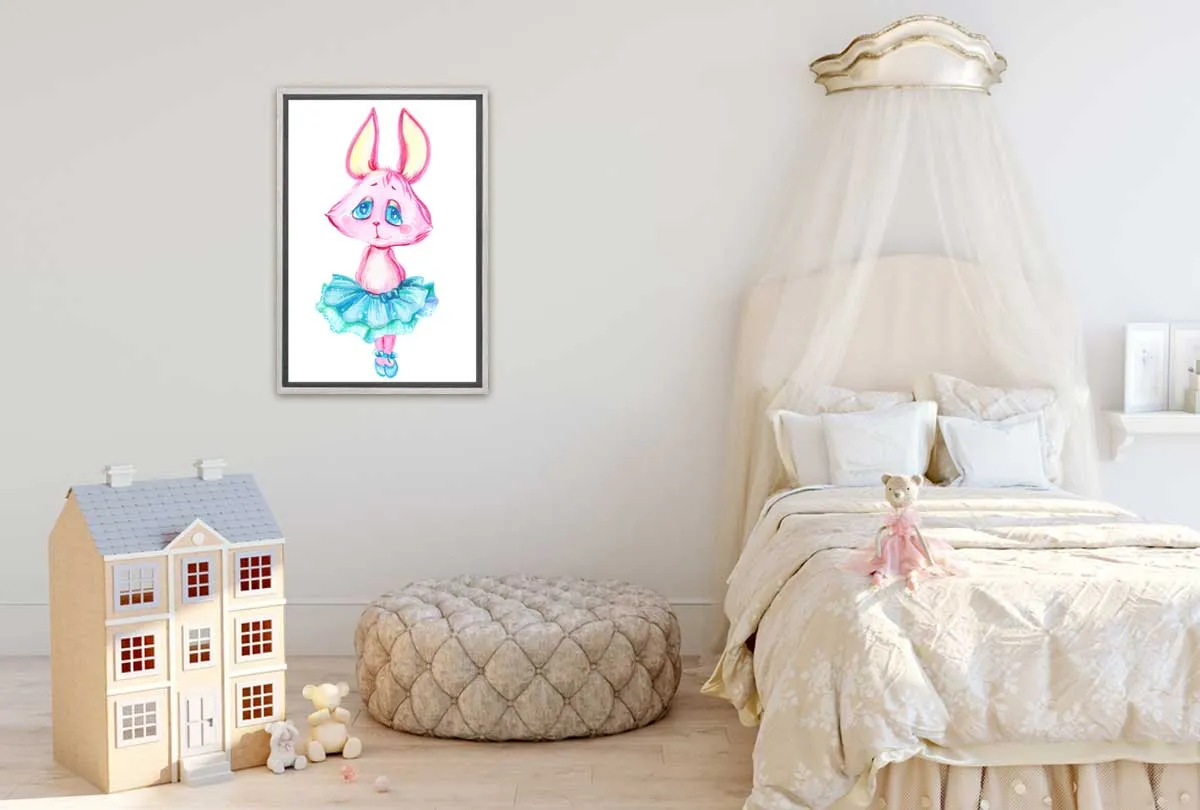 Ballerina Bunny | Kids Wall Art Print