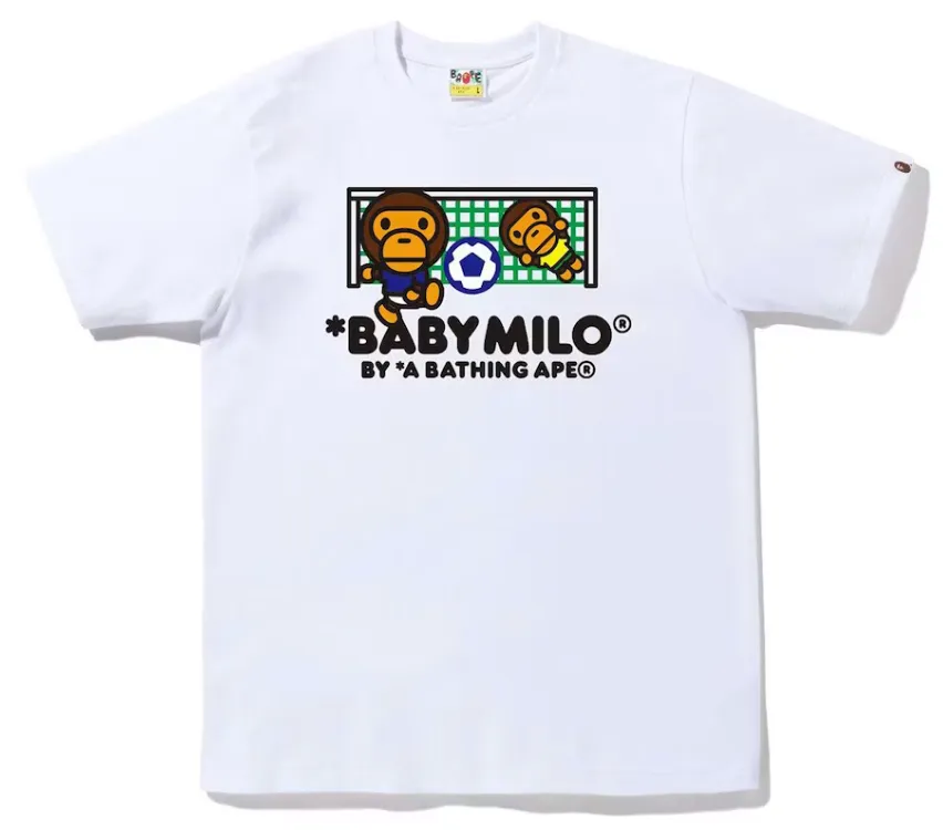 BAPE Baby Milo Soccer Tee White