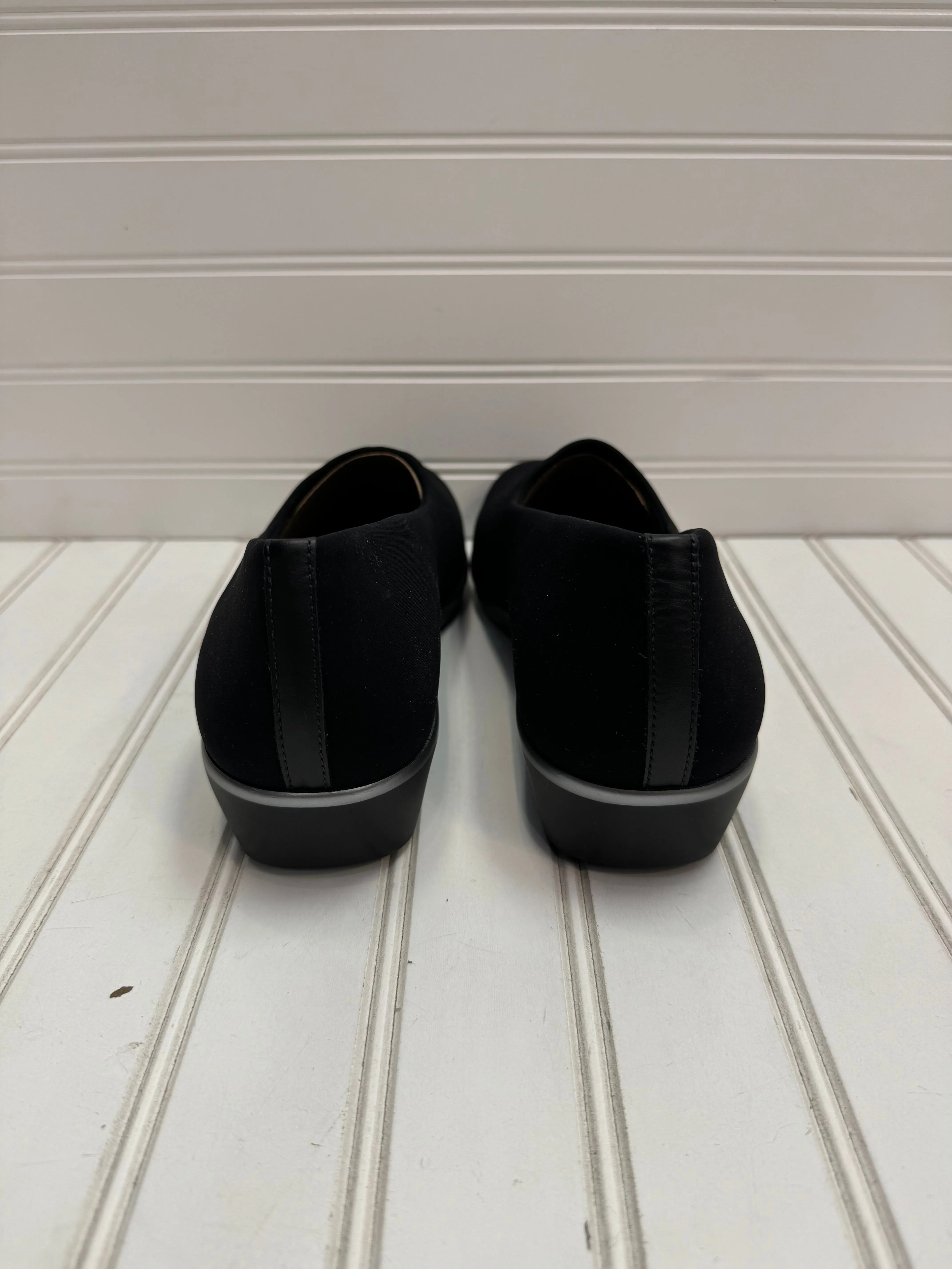 Black Shoes Heels Wedge Sas, Size 9.5