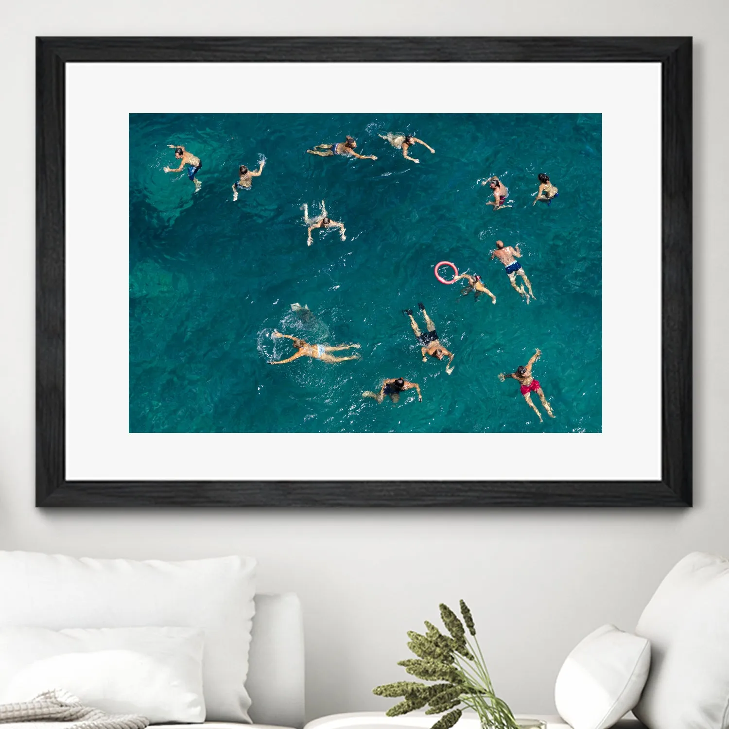 Blue water swim