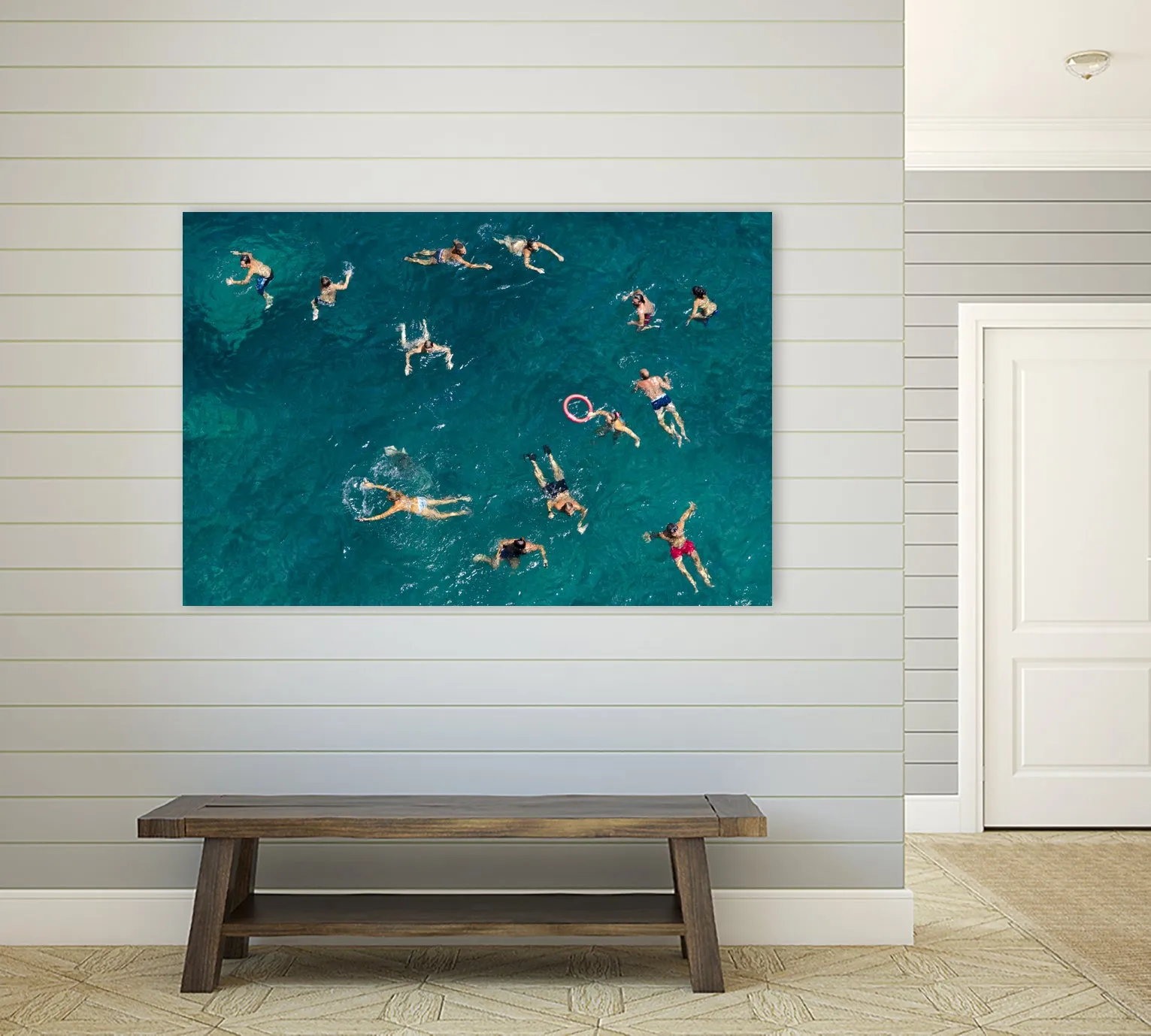 Blue water swim