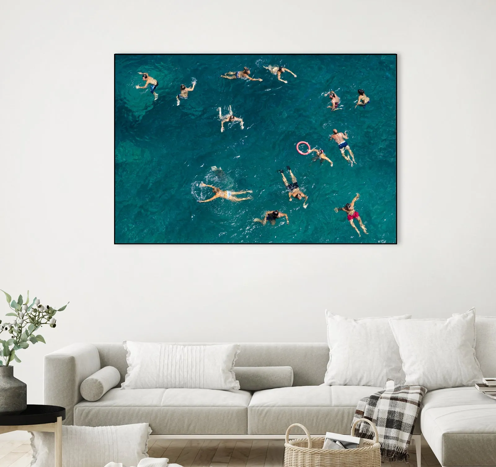 Blue water swim