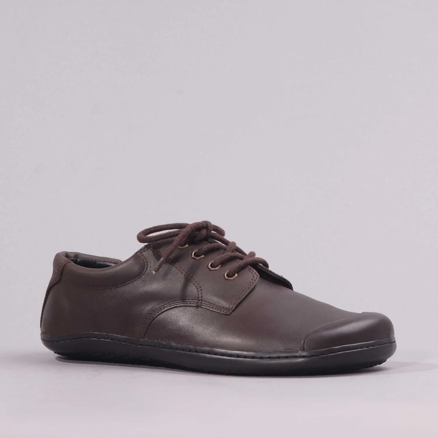 Boys Lace-up School Shoe in Brown Sizes 39-47 - 7825