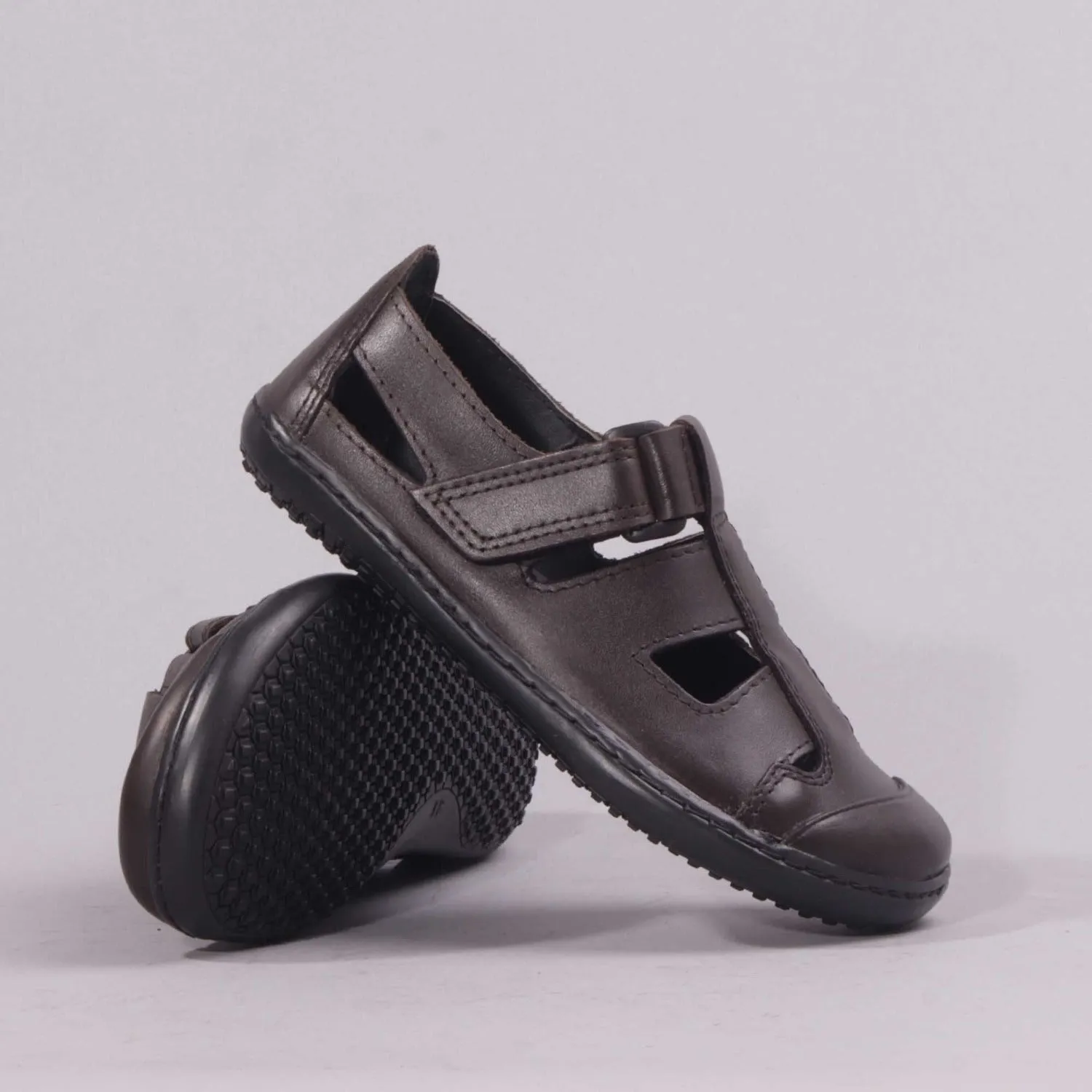 Boys School Sandal  in Brown Sizes  28 -33 - 7816