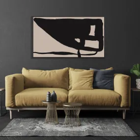 Brown Mono Tones Framed Canvas
