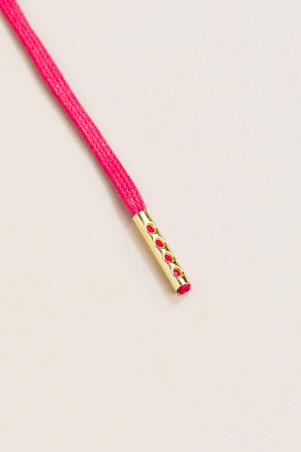 Cerise Pink | 4 mm Round Waxed Shoelaces