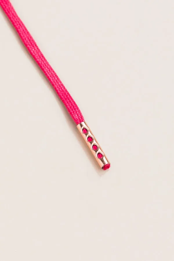 Cerise Pink | 4 mm Round Waxed Shoelaces