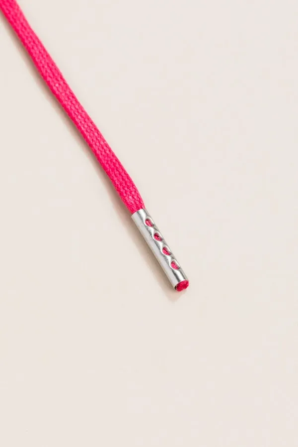 Cerise Pink | 4 mm Round Waxed Shoelaces