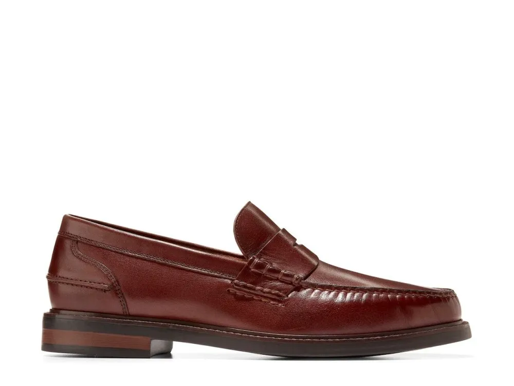 Cole Haan Mens Classic Pinch Prep Penny Loafer in Scotch Brown